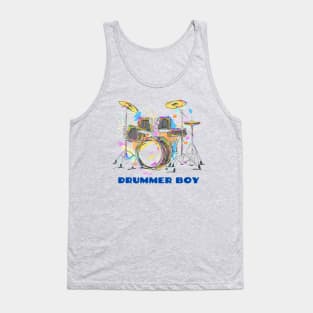 Drummer Boy Drum Set Percussionist Tank Top